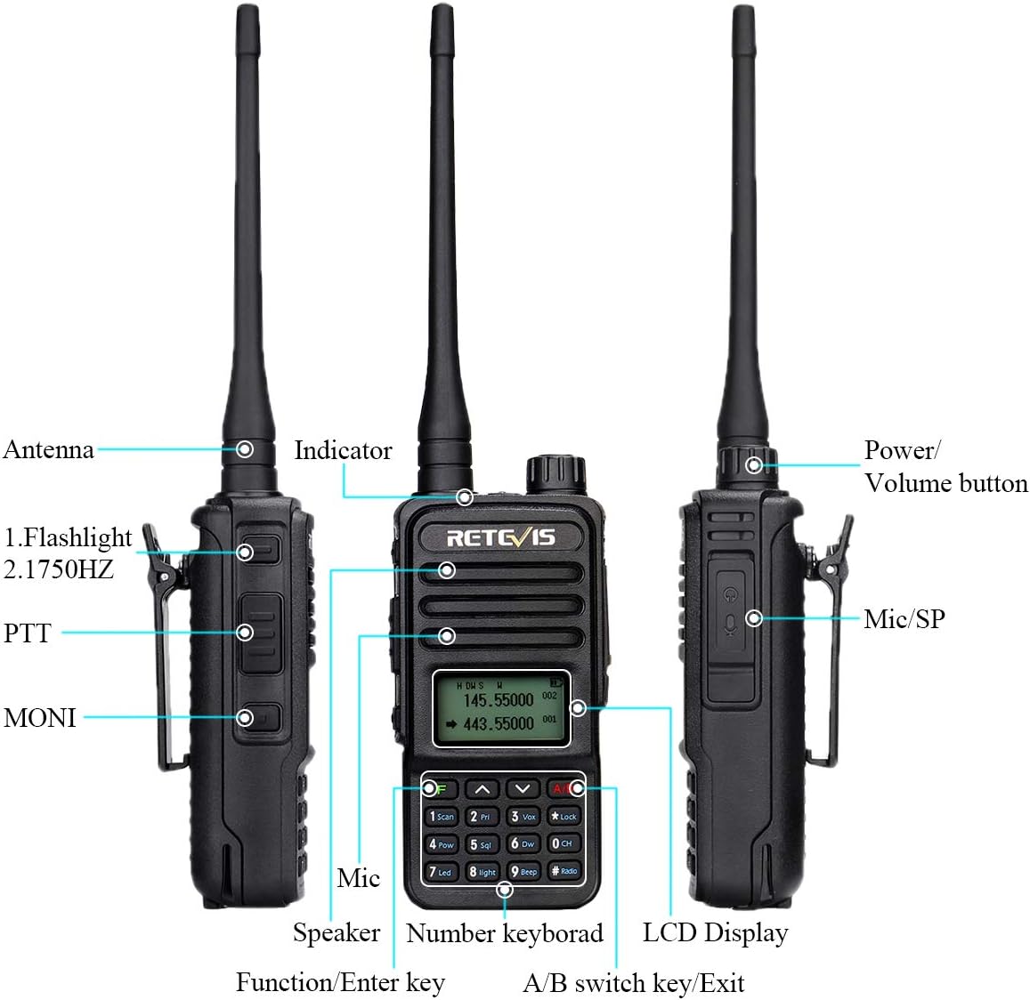 Retevis RT85 Walkie Talkie - Imagen 3